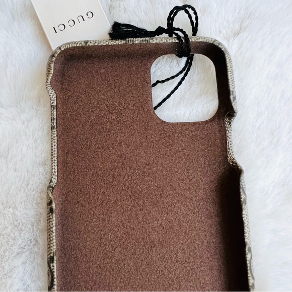 Gucci iphone 11 pro max cover case Brand New logo w/ box tags pristine Ophidia - Picture 10 of 16